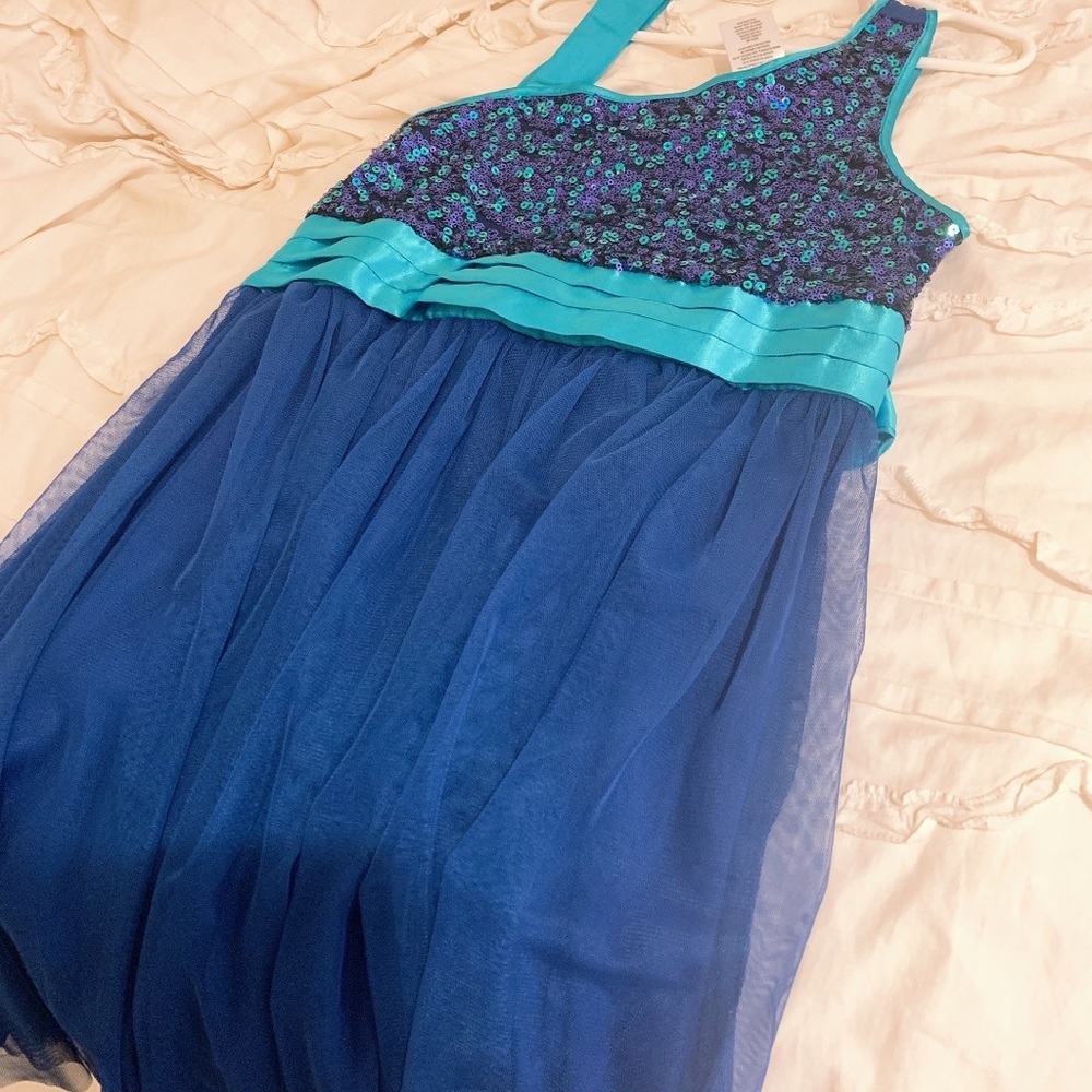 Disorderly Kids Blue off the Shoulder Dress